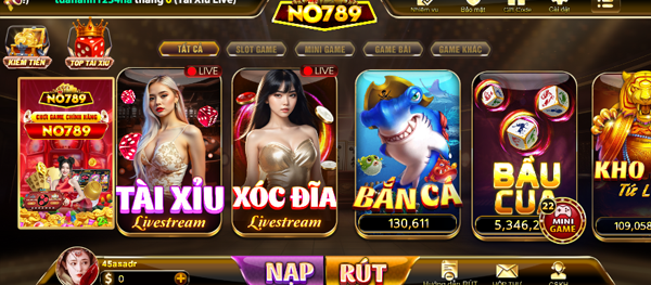 Sảnh live Casino với nhiều sản phẩm tuyệt vời